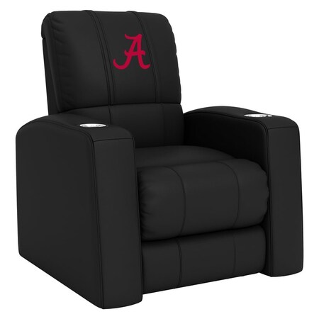 Dreamseat Home Theater Recliner with Alabama Crimson Tide Red A Logo XZ418301RHTCDBLK-PSCOL12071